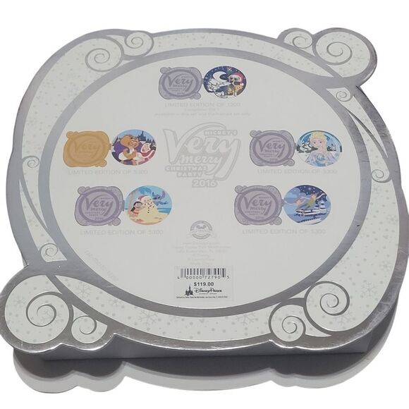 Mickey's Very Merry Christmas Party Limited Edition 2016 pin set - Picture 2 of 3